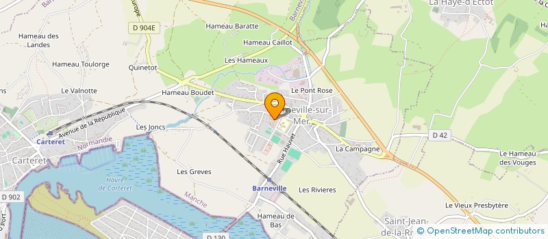 localisation de l'entreprise MONSIEUR STEVEN ROUSSEL  BARNEVILLE-CARTERET