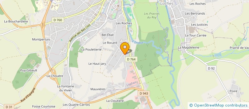 localisation de l'entreprise MONSIEUR STEVEN SAILLARD  LOCHES