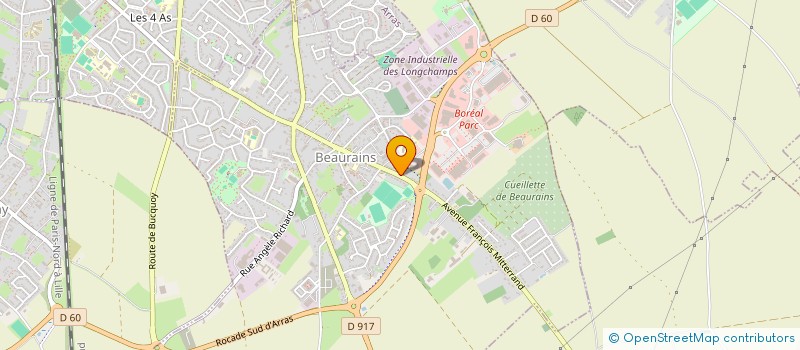 localisation de l'entreprise MONSIEUR STEVEN SAINT YVES  BEAURAINS