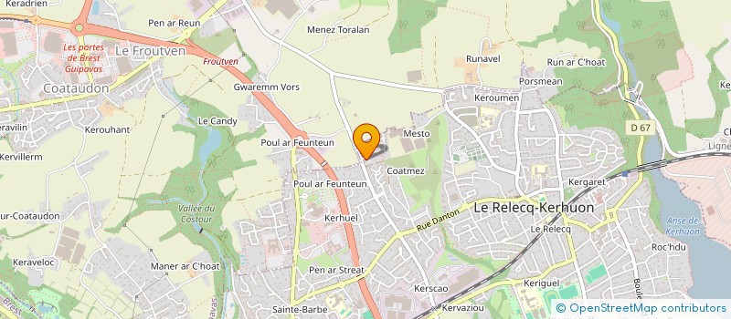 localisation de l'entreprise MONSIEUR STEVEN SALOU  LE RELECQ-KERHUON