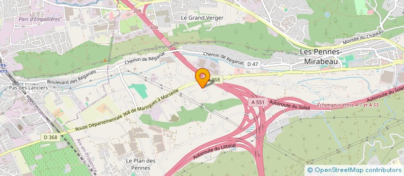 localisation de l'entreprise MONSIEUR STEVEN SANCHEZ à LES PENNES-MIRABEAU