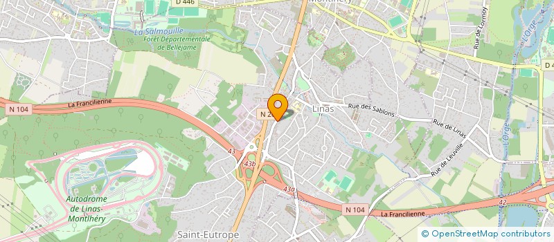 localisation de l'entreprise MONSIEUR STEVEN SANTOS à LINAS
