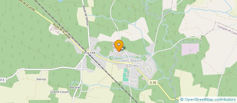 localisation de l'entreprise MONSIEUR STEVEN SAUBOUA  SAINT-MARTIN-D'ONEY