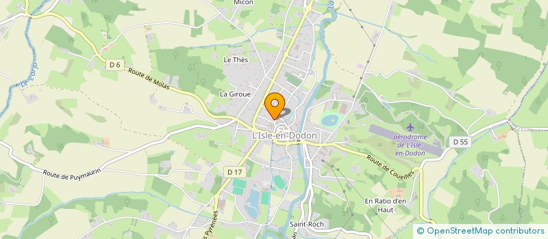 localisation de l'entreprise MONSIEUR STEVEN SOLA  L'ISLE-EN-DODON