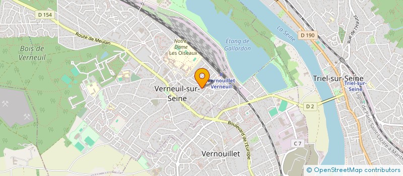 localisation de l'entreprise MONSIEUR STEVEN SOSSAVI  VERNEUIL-SUR-SEINE