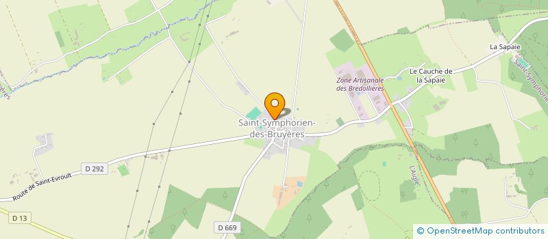 localisation de l'entreprise MONSIEUR STEVEN TAFFIN à SAINT-SYMPHORIEN-DES-BRUYERES