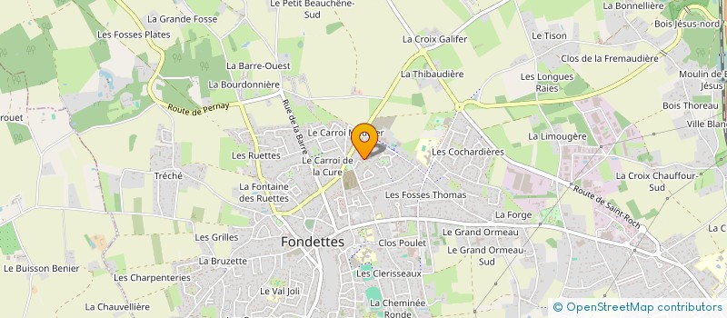 localisation de l'entreprise MONSIEUR STEVEN TANCHOUX  FONDETTES