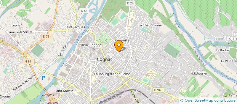 localisation de l'entreprise MONSIEUR STEVEN TARDIEU à COGNAC