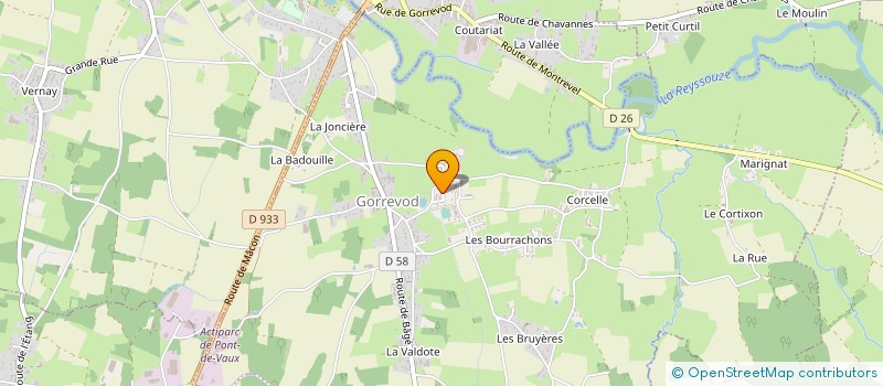localisation de l'entreprise MONSIEUR STEVEN THEZIER à GORREVOD