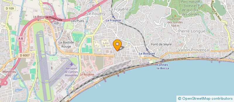 localisation de l'entreprise MONSIEUR STEVEN TRISCORNIA à CANNES