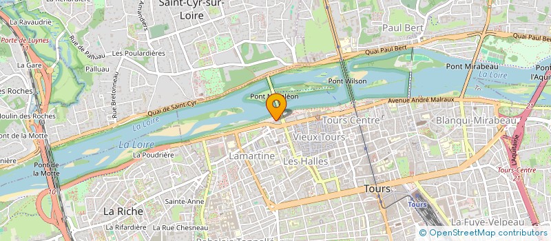 localisation de l'entreprise MONSIEUR STEVEN TUBASUNUA  TOURS