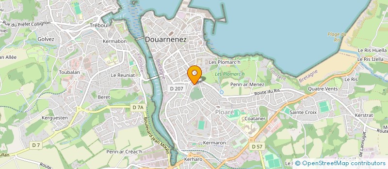 localisation de l'entreprise MONSIEUR STEVEN VAN ELSEN à DOUARNENEZ