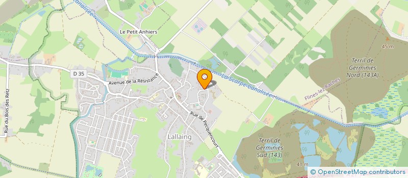 localisation de l'entreprise MONSIEUR STEVEN VANWAES  LALLAING