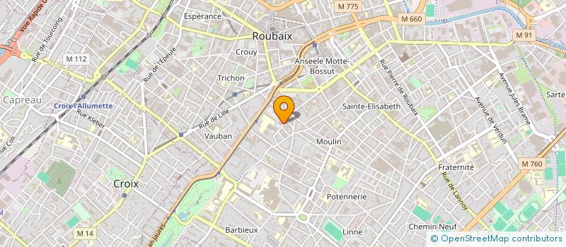 localisation de l'entreprise MONSIEUR STEVEN VINCENT  ROUBAIX