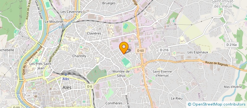 localisation de l'entreprise MONSIEUR STEVEN VIVIER  ALES