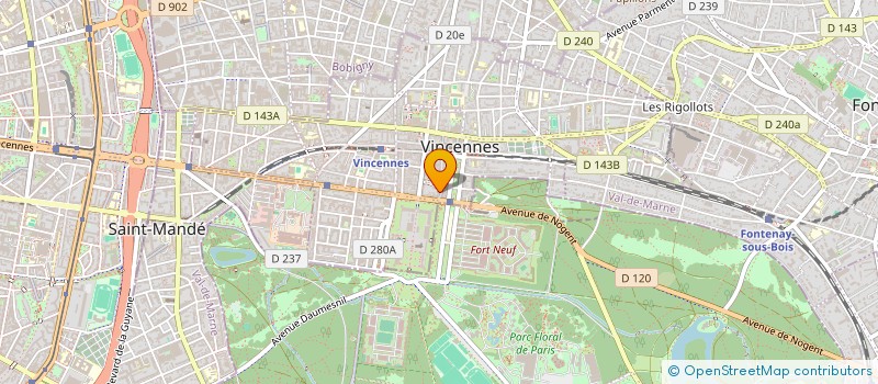 localisation de l'entreprise MONSIEUR STEVEN WELLS  VINCENNES