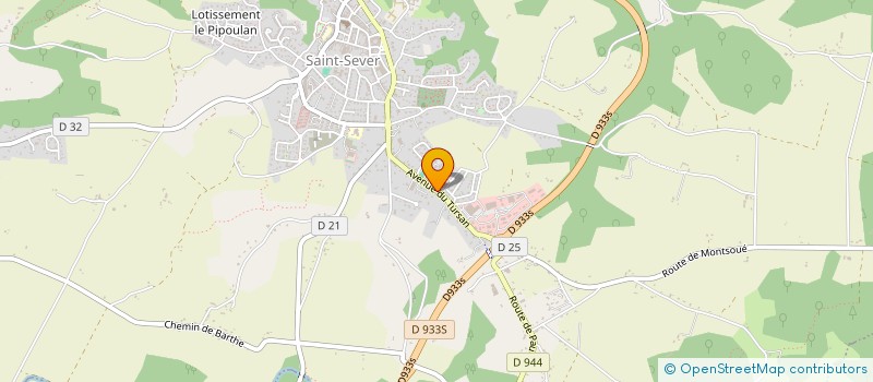 localisation de l'entreprise MONSIEUR STEVEN ZERGUINE  SAINT-SEVER