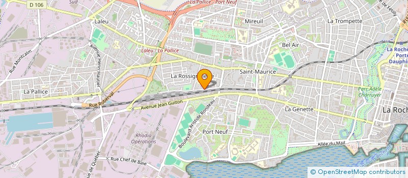 localisation de l'entreprise MONSIEUR STEVENIN VIOLETTE  LA ROCHELLE