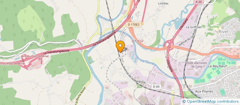 localisation de l'entreprise MONSIEUR STEVENS DEGRUSON  CHARTRIER-FERRIERE