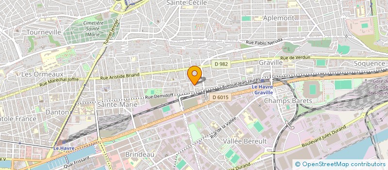 localisation de l'entreprise MONSIEUR STEVENS HENRY à LE HAVRE