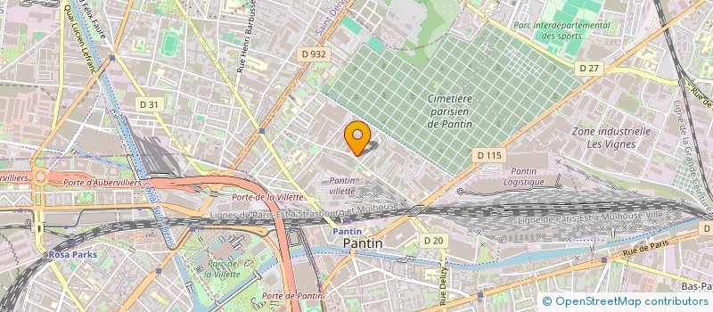 localisation de l'entreprise MONSIEUR STEVENS KERWAN  PANTIN