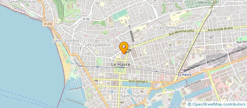 localisation de l'entreprise MONSIEUR STEVENS MOREAU à LE HAVRE