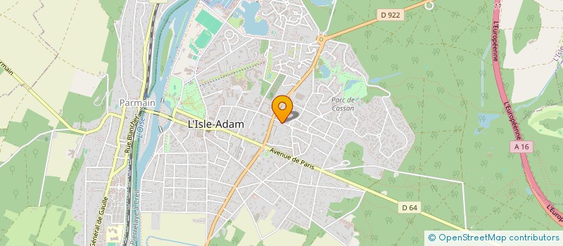 localisation de l'entreprise MONSIEUR STEVES CRIGNON à L'ISLE-ADAM