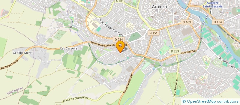localisation de l'entreprise MONSIEUR STEVIE MBAKA à AUXERRE