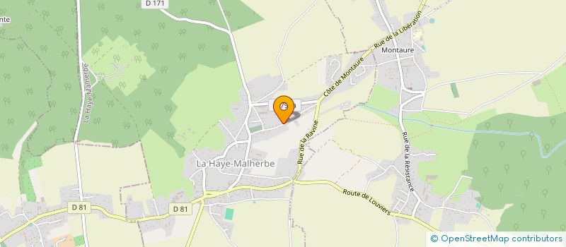 localisation de l'entreprise MONSIEUR STIVE GOUJON  LA HAYE-MALHERBE