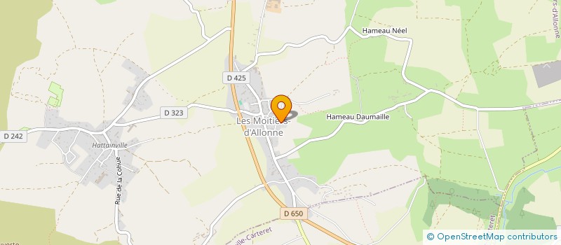 localisation de l'entreprise MONSIEUR STIVE JEANNIN  LES MOITIERS-D'ALLONNE