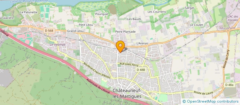 localisation de l'entreprise MONSIEUR STIVEN JOYEUX à CHATEAUNEUF-LES-MARTIGUES