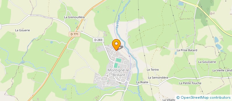 localisation de l'entreprise MONSIEUR STIVEN TROCHET  MONTIGNE-LE-BRILLANT