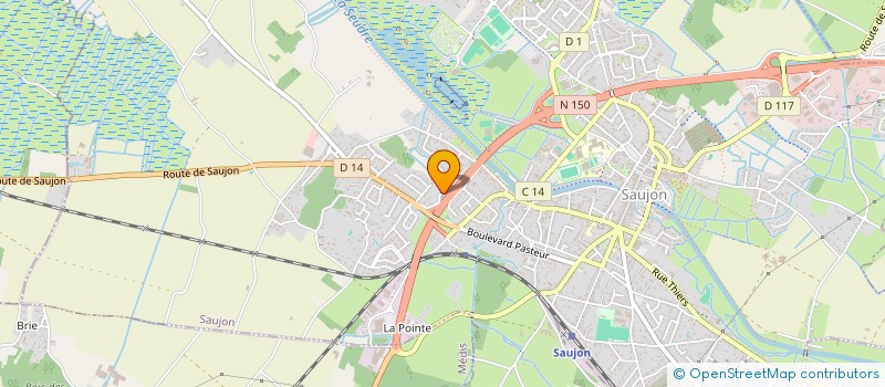 localisation de l'entreprise MONSIEUR STIVY GALLY  SAUJON