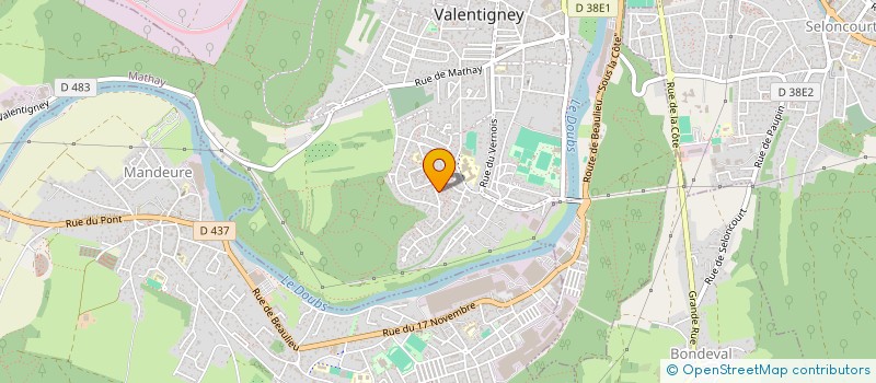 localisation de l'entreprise MONSIEUR STOJADIN ANTIC  VALENTIGNEY