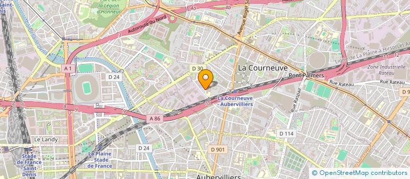 localisation de l'entreprise MONSIEUR STRAWSON BLAIZIN à LA COURNEUVE