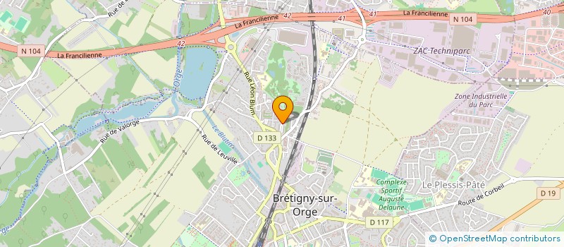 localisation de l'entreprise MONSIEUR STREY JUVET MANANGOU TSINOUANI à BRETIGNY-SUR-ORGE