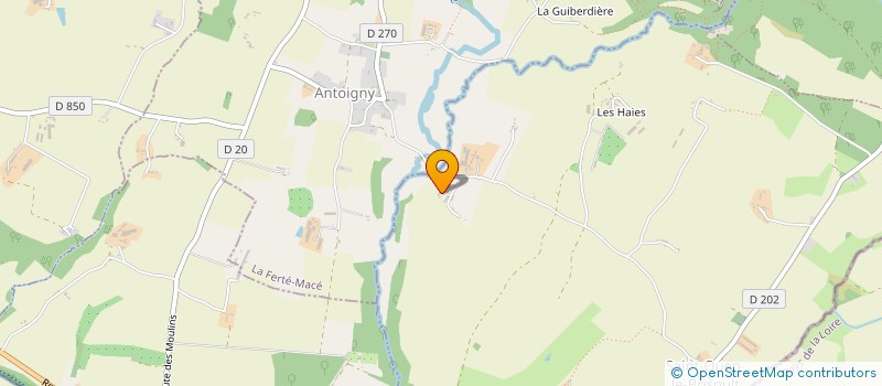 localisation de l'entreprise MONSIEUR STUART COOK à RIVES D'ANDAINE