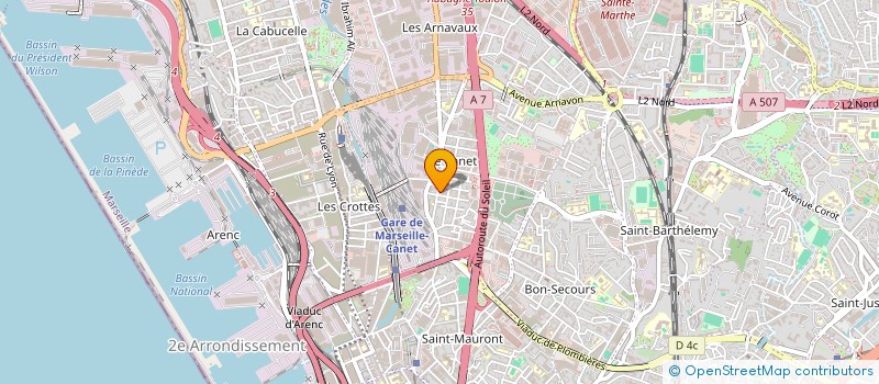 localisation de l'entreprise MONSIEUR STYLIANOS PETROPOULOS  MARSEILLE