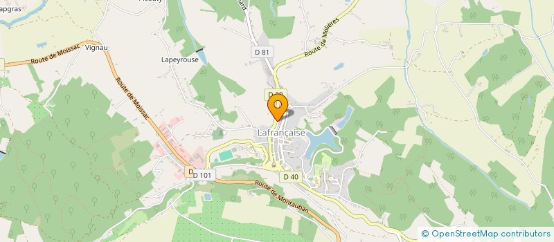 localisation de l'entreprise MONSIEUR STYVES LUTTRINGER  LAFRANCAISE