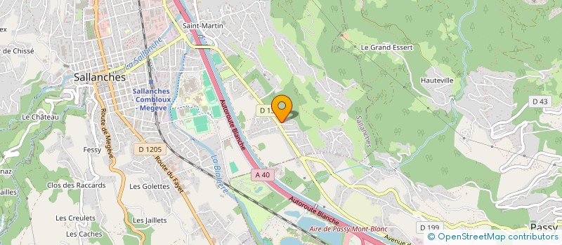 localisation de l'entreprise MONSIEUR SUAT YAVUZ  SALLANCHES