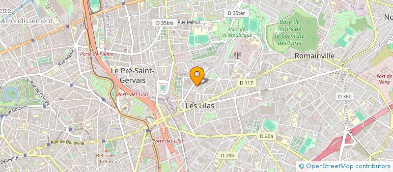 localisation de l'entreprise MONSIEUR SUAYB MURTEZIC à LES LILAS