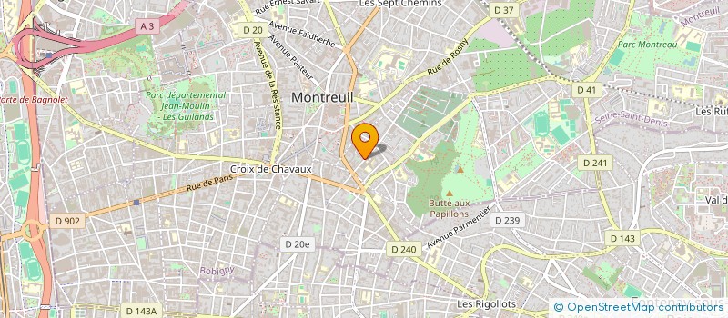 localisation de l'entreprise MONSIEUR SUBBIAH SHANMUGAM à MONTREUIL