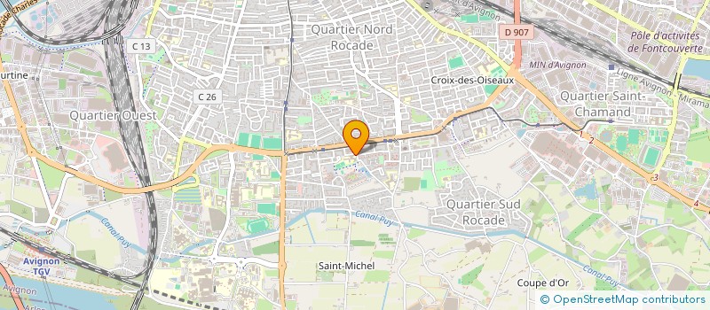 localisation de l'entreprise MONSIEUR SUDAIS KHAN  AVIGNON