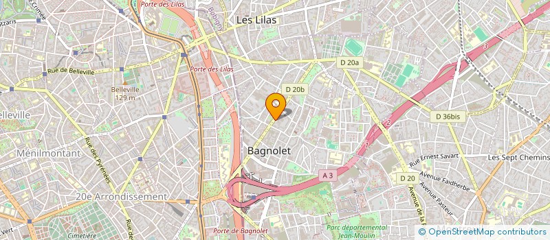 localisation de l'entreprise MONSIEUR SUJAN SHRESTHA à BAGNOLET