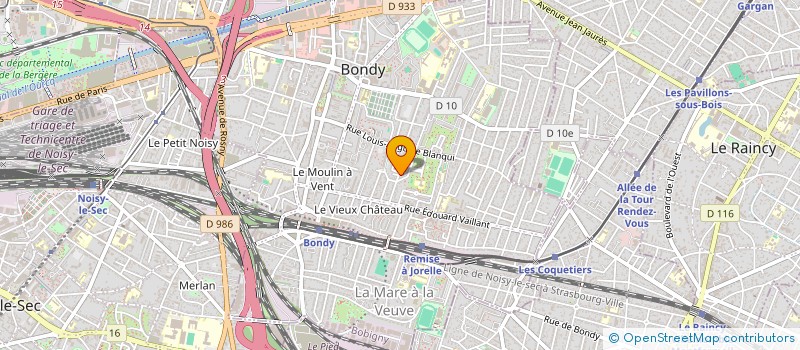 localisation de l'entreprise MONSIEUR SUJEEVAN VANNIYASINGAM  BONDY