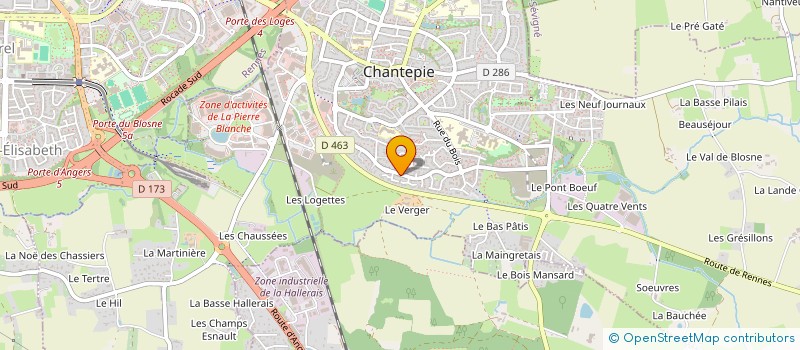 localisation de l'entreprise MONSIEUR SUJITA BOKKA  CHANTEPIE