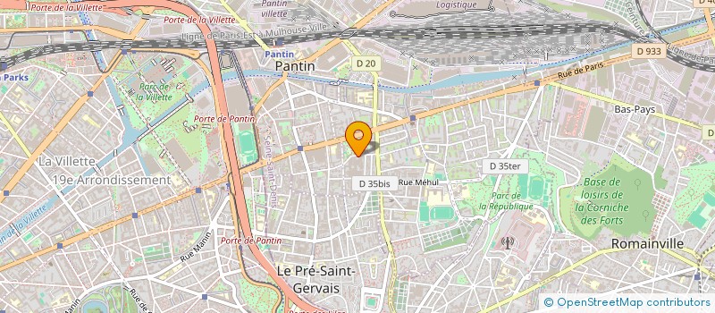 localisation de l'entreprise MONSIEUR SUKANDU GHOSH à PANTIN