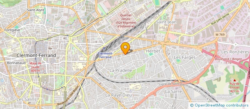 localisation de l'entreprise MONSIEUR SUKHVINDERJIT SINGH  CLERMONT-FERRAND