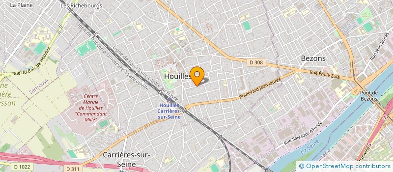 localisation de l'entreprise MONSIEUR SUKHWINDER SINGH  HOUILLES