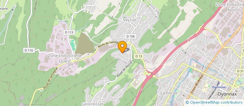 localisation de l'entreprise MONSIEUR SULEYMAN BACAKSIZ à OYONNAX